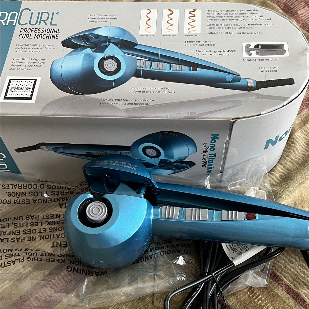 BaByliss Women Hair Curl Machine in Metallic Blue